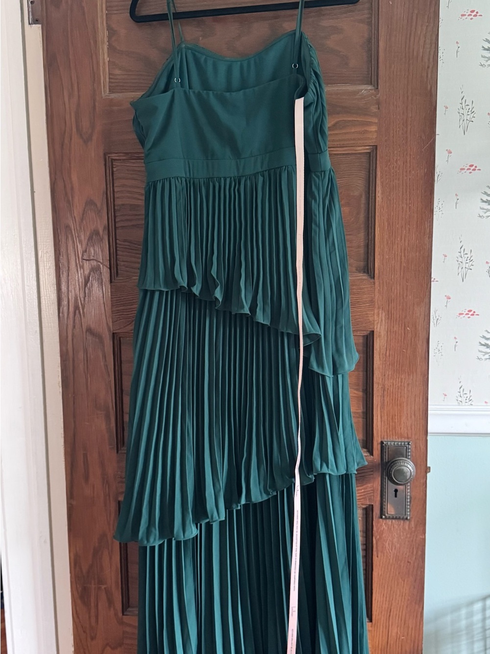 Lulus Jehona Emerald Green Pleated Tiered Maxi Dress - Size XL - Picture 6 of 12